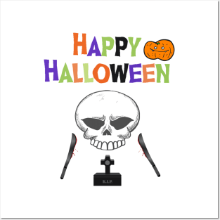 Happy halloween day Posters and Art